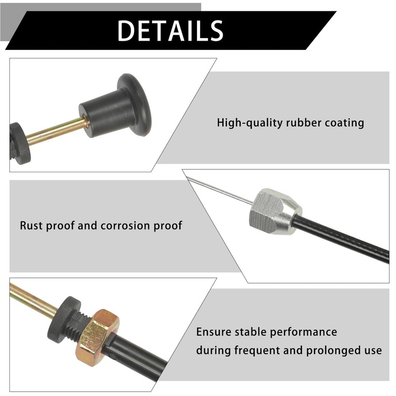 P7100 Manual Fuel Shut Off Solenoid Kit Cable Compatible with