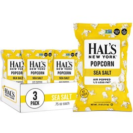 Hal's New York Popcorn, Sea Salt, 2.125 Oz (Pack of 3)