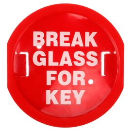 OSALADI Emergency Key Box, Break Glass for Key Emergency Door Lock Box, Red Linkage Key Box House Key Storage Lock Box for Outside Business