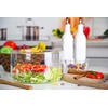 Large Glass Salad Bowl - Microwave & Dishwasher Safe -