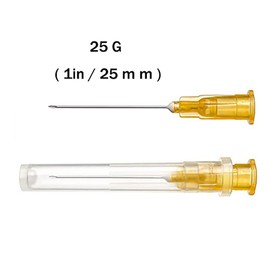 25 Gauge 1 Inch Needle，25g 1 Inch Needle，（100pcs）for Scientific Labs，Industrial Dispensing Accessories