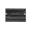IL BISNOTE Tissue Case, Leather, Genuine Leather, Cowhide Leather, Black