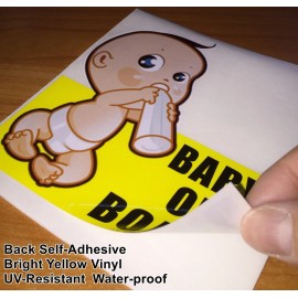 Rockmount Sign (3 Pack) Baby On Board Vehicle Car Window Safety Warning Vinyl Sticker Decal