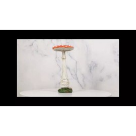 Enchanted Fairy Garden Pillar Toadstool Mushroom Home Decor Figurine 6.75"H