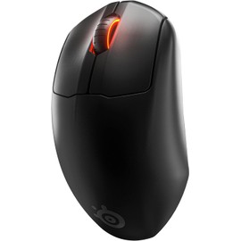 SteelSeries 62593 Wireless Gaming Mouse, Prime Wireless, Pro Gamer, Dual Channel, Fast Response, Ergonomic Design, Rapid Charging, 100 Hours of Continuous Use, Tracking, High Precision, Customizable Function, Equipped with Prestige OM Switch