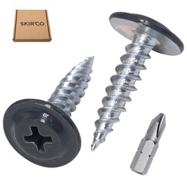 SKIR'CO (50 pcs) Painted 4.2 x 19 mm Self Tapping Wood Screws, PH Modified Truss Head, Metal Screw (Anthracite Grey RAL 7016)