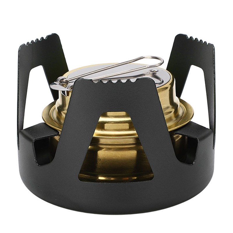 Mini Alcohol Stove Brass Aluminum Alloy Safe Windproof Portable Widely