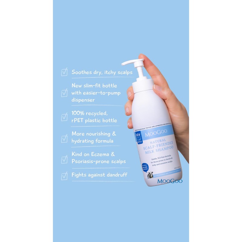 MooGoo Natural Milk Shampoo & Cream Conditioner Pack - For