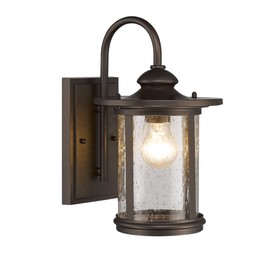 Chloe Lighting CH22026RB16-OD1 Cole Transitional 1-Light Outdoor Wall Sconce, 16", Rubbed Bronze