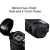 CIGARLOONG Cigar Lighter 4 Jet Torch Blue Flames Refillable Butane
