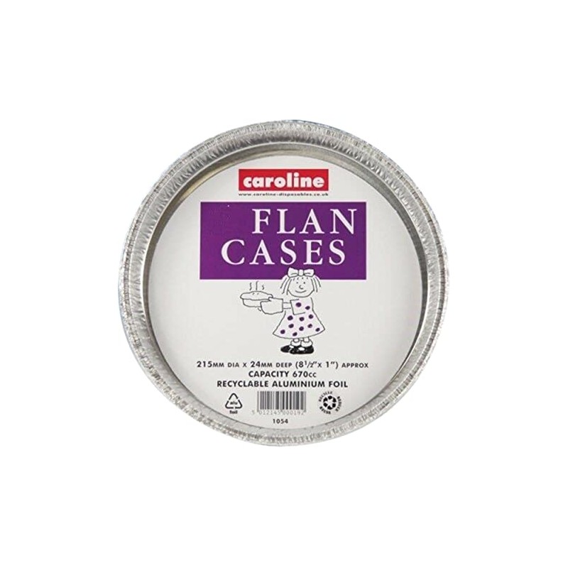 Caroline Foil Flan Case 8In 6