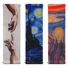 LOVEHANDLE Swappable Strap (Strap Only Base Sold Separately) Swappable Strap for LOVEHANDLE PRO, PRO MagSafe & PRO Wallet Pack of 3 - Artistic