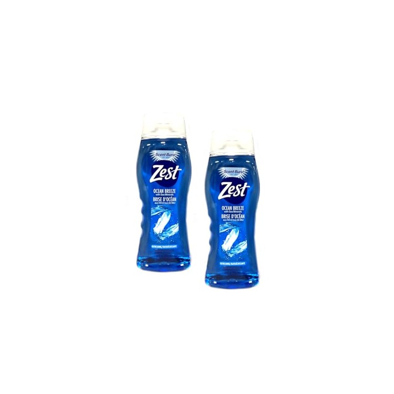 Zest Body Wash, Ocean Breeze, 18 fl oz - 2pc