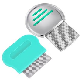 Generic ComfoTulz Lice Combs | 2-Pack | Unbreakable Double Spiral & Smooth Teeth | Head Lice & Nit Removal | All Hair Types | Safe for Kids & Adults | Rust-Proof Stainless Steel