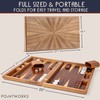 Pointworks 17 Inch Backgammon Sets for Adults. Beautiful Wood Inlaid