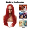 Sourcing Map Peluca Larga Para Mujer Dama De 24 Pulgadas
