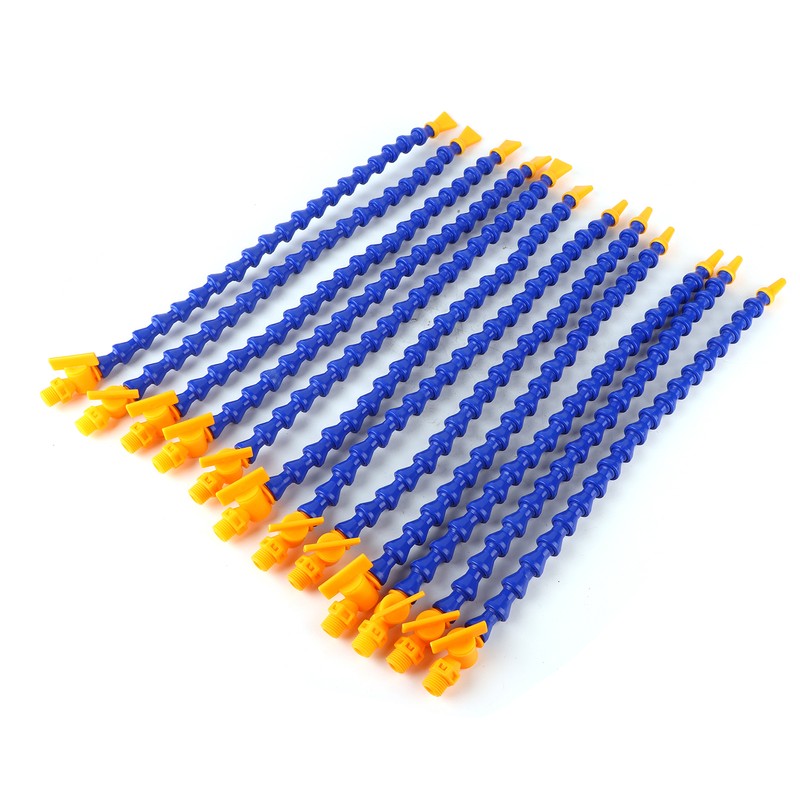 12pcs Round Flat Nose Lathe CNC Machine Flexible Water Oil