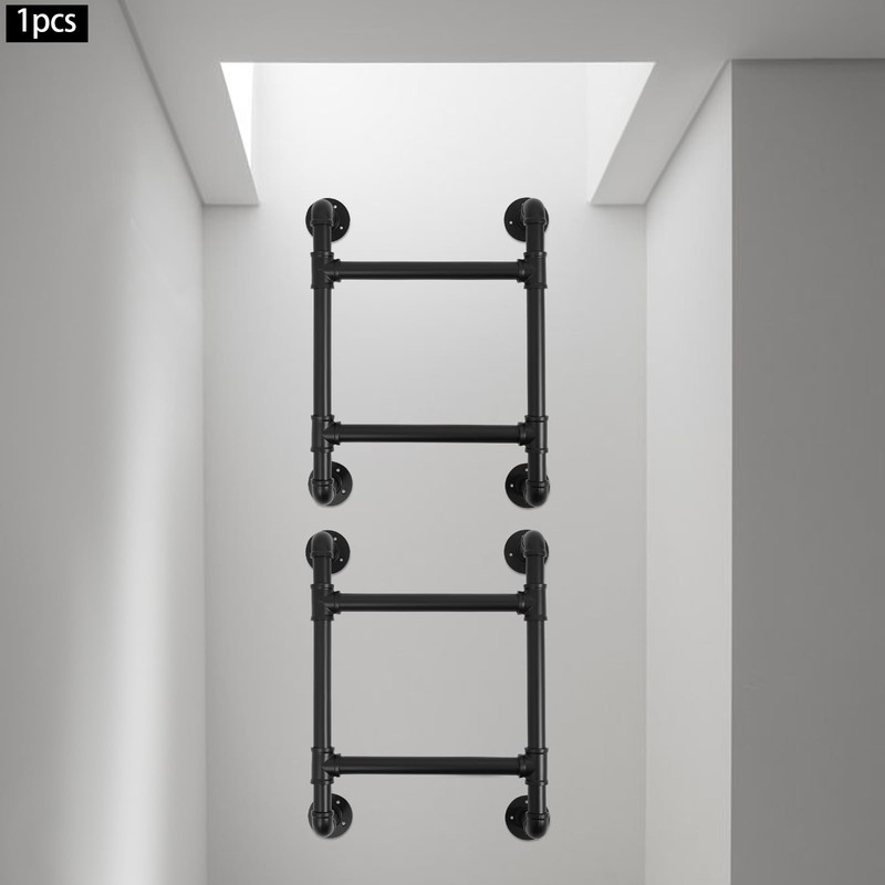 2-Step Wall/Floor Mounted Ladder – Heavy Duty Metal Bed Ladder