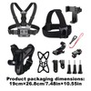 Action Camera Accessories Kit, Cam Accessories Chin Brace Chest Strap