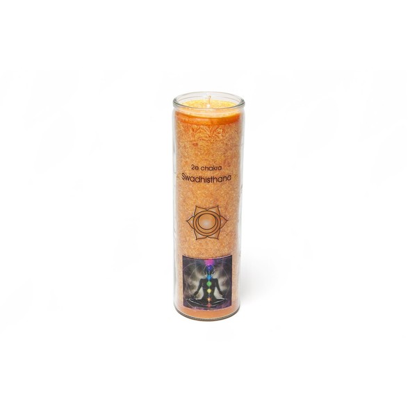 Find Something Different Trovare Qualcosa di Diverso Arancione 2 nd Chakra swadhishthana Aromatic Candela, bambù, Multicolore