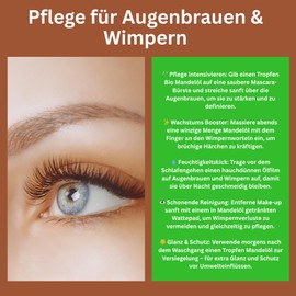 Natives Bio-Mandelöl Kaltgepresst – Premium Massage-, Haut- & Haarpflegeöl - Aromatherapie - Nagelpflege - ohne Zusätze - Nakobe (100ml)