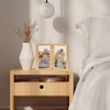 JCJMY 4x6 Double Picture Frame Hinged Folding Vertical Stand on