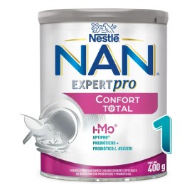 NAN 1 Expert Pro Fórmula Para Lactantes Con Prebióticos y Probióticos, De 0 a 6 Meses Lata de 400 g                                                   