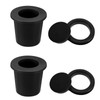 Lyreh 2pcs Patio Table Umbrella Hole Rings & 2pcs Covers,