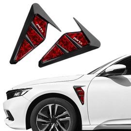 YONGMING Side Vents for Cars, Universal Fender Vents, 2 PCS Carbon Fiber