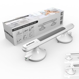 LORESJOY Shower Handles for Elderly Suction, Grab Bars for Bathtubs and Showers, Suction Grab Bars for Shower, Shower Grab Bars for Seniors, Shower Bars Safety with Indicators, No Drilling Waterproof
