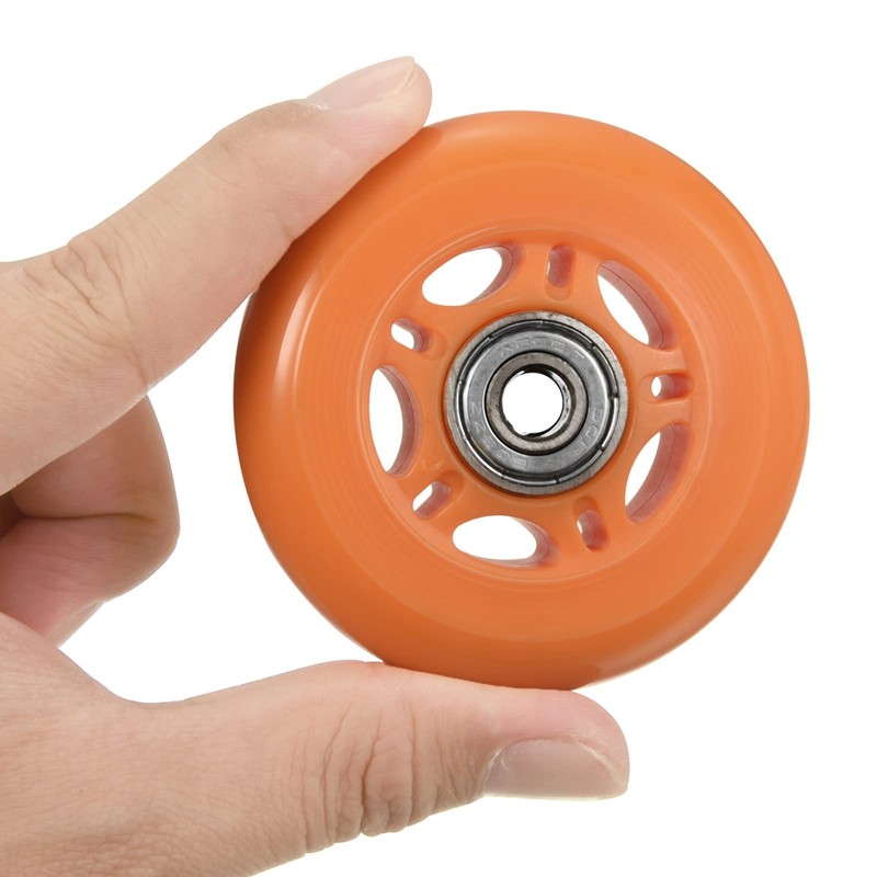 PATIKIL 70mm OD Inline Skate Wheels with Bearings, 8 Pack