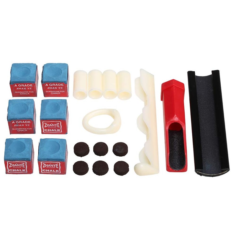 20-in-1 Billiard Repair Kit Cue Tip Repair Tool Billiard Chalk