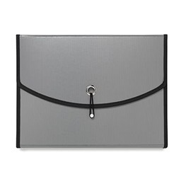 Office Depot® Brand 8-Pocket Expanding File, 7" Expansion, Letter Size, Silver