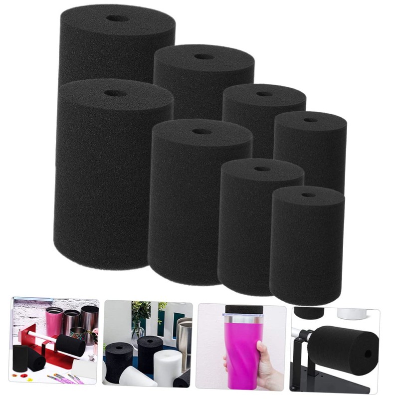 Gadpiparty 8Pcs Cup Turner Sponges Durable Rotary Inserts for Tumbler