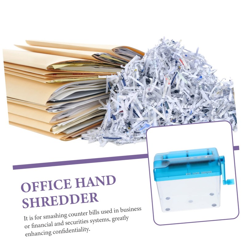 Tofficu Office Hand Shredder Document Shredder for Home Office Light