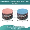Pool Cue Chalk 2 Pack, Premium Round Pool Stick Chalk
