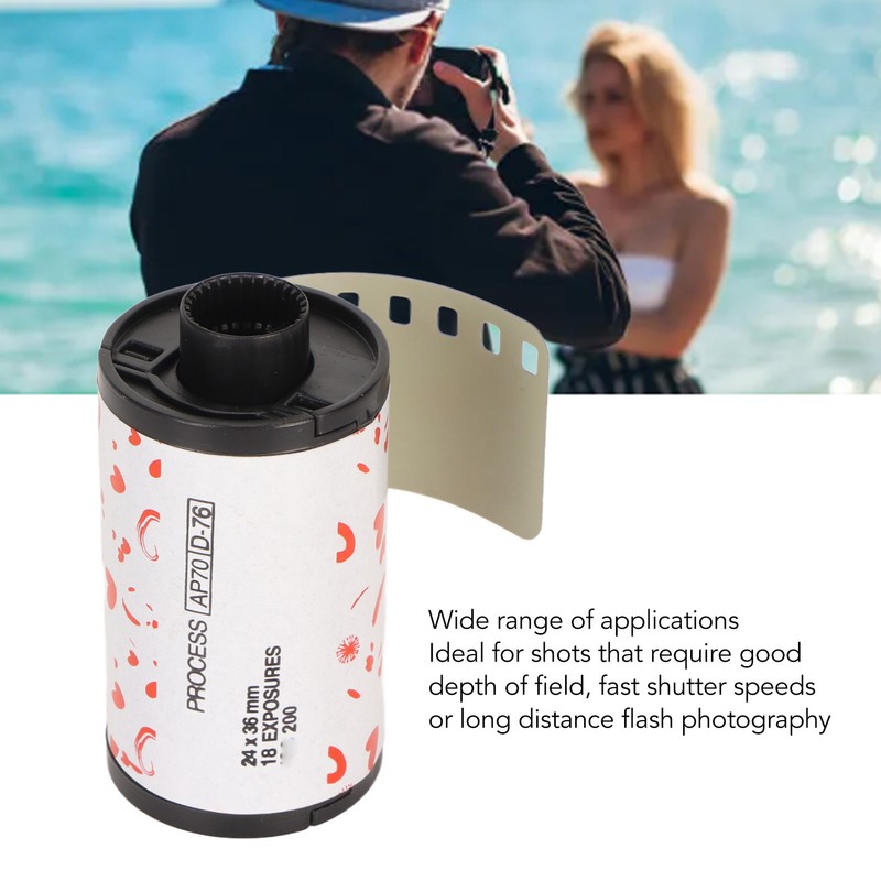 Black White Print Film Professional 18 Exposures 200 Degree Light