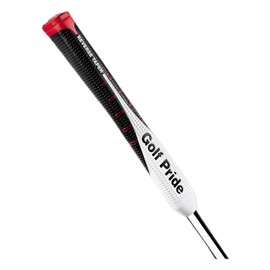 *NEW* Golf Pride 2024 Reverse Taper Pistol Large Jumbo Grip - Unisex, Stroke Enhancement Collection, Soft & Tacky Feel, Superior Traction, 70g, 0.580 Round - Black/White/Red