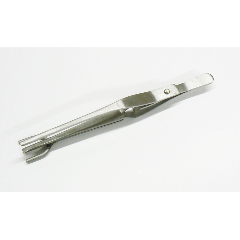 Half-Shank Tweezer Jewelry Soldering Tweezers for Rings Stainless Steel 6-1/2”