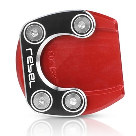 Motorcycle Kickstand Side Stand Enlarger Extension Pate Pad Compatible with Rebel 300/500 CMX300 CMX500 2017-2023 (Red)