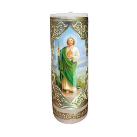 St Jude Cirio Paschal Candle Easter Lent Holy Cirio Pascual San Judas Tadeo 6" x 2" Vela