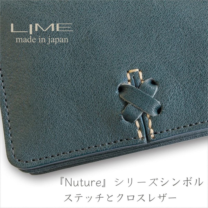 LIME L8204 Business Card Holder, Genuine Leather, Women's, Men's, Card