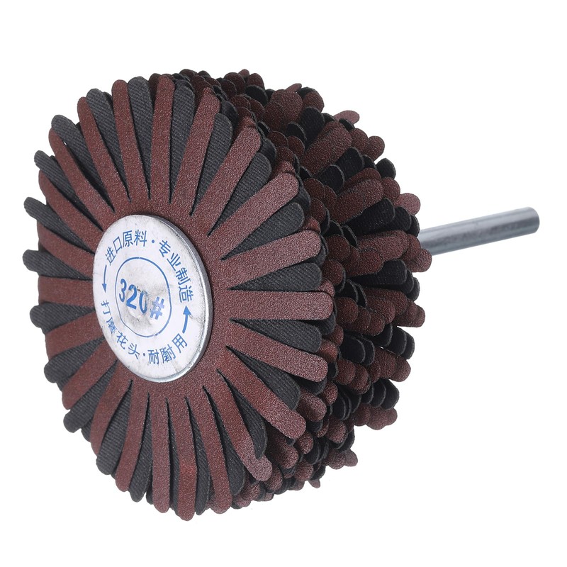 uxcell 2pcs Abrasive Cloth Flap Wheel Sanding Star 1/4-Inch Shank