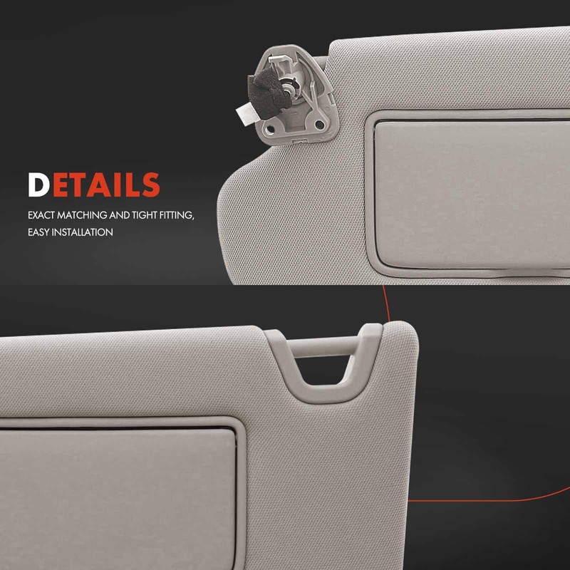 A-Premium Left & Right Sun Visor with Mirror - Compatible