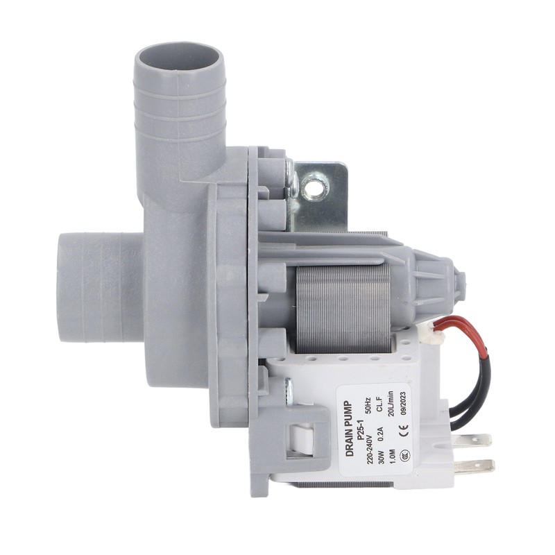 Washer Drain Pump Motor 30W 0.2A 20LPM Copper Coil Powerful