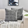 YUSOKI Luxury Faux Fur Throw Pillow Covers-18 x18,Set of 2-Decorative