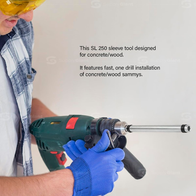 Everflow SL 250 Sleeve (h) Sammys 8098910 Designed for Concrete/Wood,