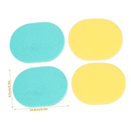 Housoutil 50pcs Cleaning Sponge Soft Facial Sponge Makeup Tools for and Skin Care Random Colors Safe Smooth Texture for Deep Cleansing and Brightening Skin Tone