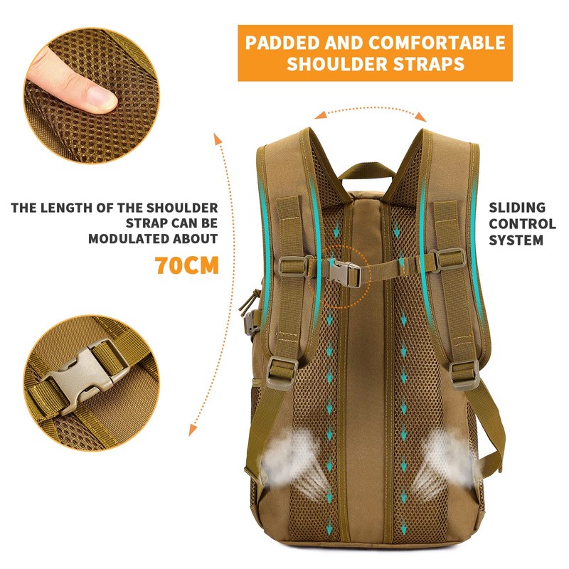HUNTVP 20L Daypack Tactical Military Molle Backpack Small Back Pack