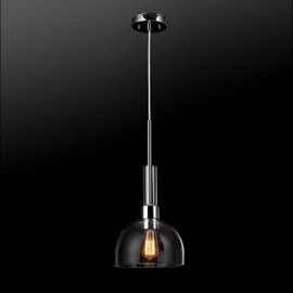 Globe Electric 60896 Tai 1-Light Pendant, Chrome, Clear Glass Shade, Bulb Not Included